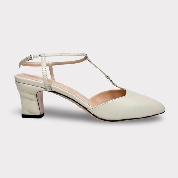 Gucci Petite GG Slingback Nappa Leather Heel - Women’s 8